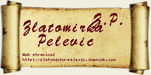 Zlatomirka Pelević vizit kartica
